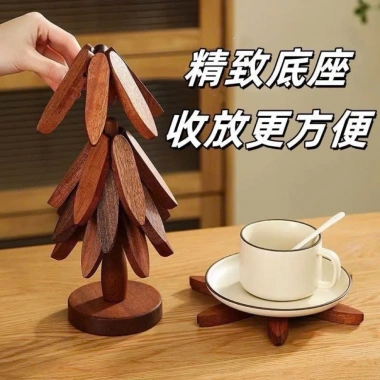 Bộ 5 miếng lót bát đĩa nồi cốc chén gỗ và đế bảo vệ bàn chống trơn giá 147.000đ