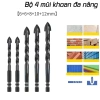 Bộ 5 mũi khoan thép đen Nhật, chân lục giác 4 cạnh 12‑6mm, phù hợp mọi công việc - 120.000₫ 7