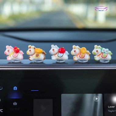 Bộ 5 ngựa thần tài may mắn 2.026 xe hơi lò xo lắc lư, kèm keo, chỉ 25.000đ 9