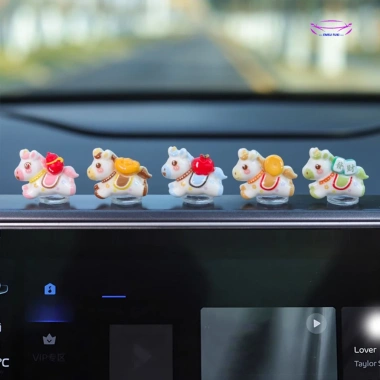 Bộ 5 ngựa thần tài may mắn 2.026 xe hơi lò xo lắc lư, kèm keo, chỉ 25.000đ 10