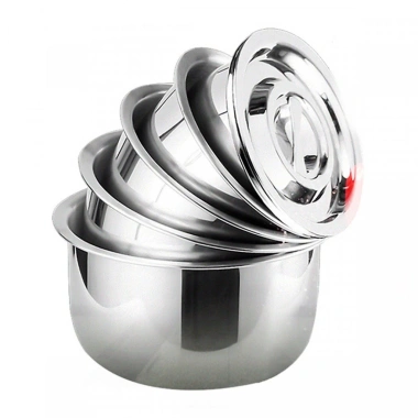 Bộ 5 Nồi Inox Cao Cấp 5 Size - Inox Sáng Bóng, Đa Năng, Giá Ưu Đãi 77.712₫ 2