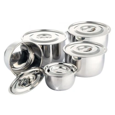 Bộ 5 Nồi Inox Cao Cấp 5 Size - Inox Sáng Bóng, Đa Năng, Giá Ưu Đãi 77.712₫ 5