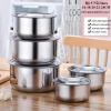 Bộ 5 Nồi Inox Cao Cấp 5 Size - Inox Sáng Bóng, Đa Năng, Giá Ưu Đãi 77.712₫ 8