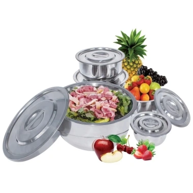 Bộ 5 nồi inox cao cấp My Home 16-24cm - Thiết kế bền bỉ, giá ưu đãi 116.500đ