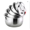Bộ 5 nồi inox không quai, thố & hộp tròn - Xếp gọn, dùng bếp từ, giá chỉ 125k 6