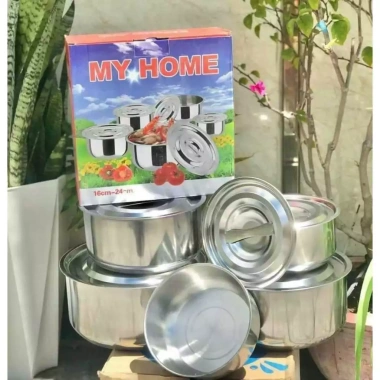 Bộ 5 Nồi Không Quai Cao Cấp My Home 16-24cm - Giá 88.000 VND, thiết kế hiện đại 9