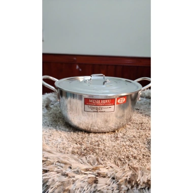 Bộ 5 Nồi Nhôm Xi Bóng Minh Hiếu Số 16-24 Cao Cấp Chống Oxi Hóa - Giá ưu đãi 250.000 VND 5