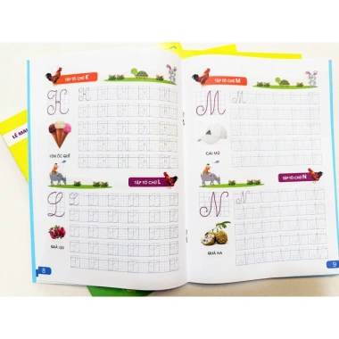 Bộ 5 Sách Tô Chữ Hoa B10 cho Bé 4-6 tuổi - Phát triển tư duy, học chữ nhanh - Giá ưu đãi 37.500₫ ndbooks