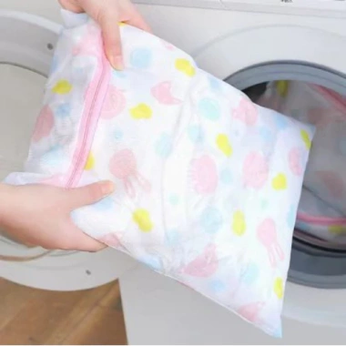 Bộ 5 Túi Giặt Quần Áo Đựng Áo Ngực, Đồ Lót, Khóa Kéo Tiện Lợi Khi Du Lịch
