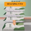 Bộ 5 túi hút chân không kèm bơm điện Đựng quần áo, chăn màn gọn gàng tiện lợi 2