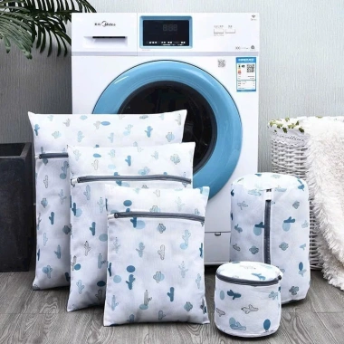 Bộ 5 túi lưới đựng đồ máy giặt đa hoạ tiết, size đa dạng - Giá chỉ 49.000đ