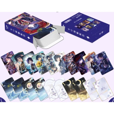 Bộ 50-55 Manga Anime GENSHIN Lomo Cards Photocards 3D Wanderer, Klee Giá 32.054₫