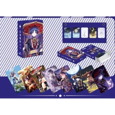 Bộ 50-55 Manga Anime GENSHIN Lomo Cards Photocards 3D Wanderer, Klee Giá 32.054₫
