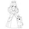 Bộ 50 Giấy Tranh Tô Màu Anime Chibi Công Chúa A4 A5 - Đồ chơi giáo dục, chỉ 15.000 VND 4