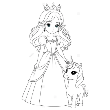 Bộ 50 Giấy Tranh Tô Màu Anime Chibi Công Chúa A4 A5 - Đồ chơi giáo dục, chỉ 15.000 VND 4