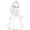 Bộ 50 Giấy Tranh Tô Màu Anime Chibi Công Chúa A4 A5 - Đồ chơi giáo dục, chỉ 15.000 VND 5