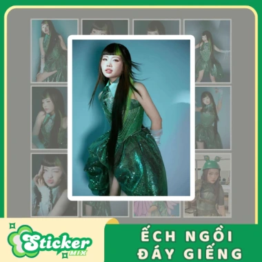 Bộ 50 hình dán ếch ngồi đáy giếng Phương Mỹ - Trang trí vở, bảo hiểm, 19.000đ