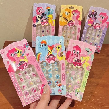 Bộ 50 Kiểu Móng Tay Hoạt Hình Anime Dễ Thương Dán Thạch Keo Trẻ Em - Giá 30.228₫