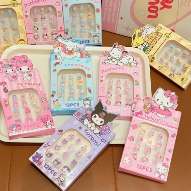 Bộ 50 Kiểu Móng Tay Hoạt Hình Anime Dễ Thương Dán Thạch Keo Trẻ Em - Giá 30.228₫