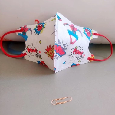 Bộ 50 Mặt nạ trẻ em Hoạt hình Người Nhện 3-12 tuổi 3D, chống bụi, 34.560₫ 3