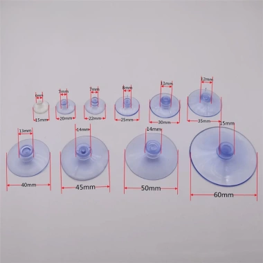 Bộ 50 miếng đệm mút PVC trong suốt, không móc, có giác hút, tái sử dụng cho bàn kính, giá ưu đãi 52.245đ