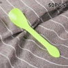 Bộ 50 Mini Nhựa Thìa Vàng Hồng - Thìa Thạch, Kem, Tráng Miệng, Khai Vị Dự Tiệc NS 9