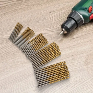 Bộ 50 mũi khoan HSS phụ kiện đa năng cho gỗ và kim loại - Giá ưu đãi 48.707₫