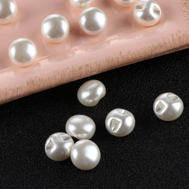 Bộ 50 Nút Ngọc Trai DIY 10mm May Trang Trí Thêu Sò - Giá chỉ 46.200₫