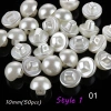 Bộ 50 Nút Ngọc Trai DIY 10mm May Trang Trí Thêu Sò - Giá chỉ 46.200₫ 10