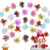 Bộ 50 Pháo Hoa Cupcake Toppers Trang Trí Bánh Giáng Sinh Năm Mới Thực Phẩm An Toàn Giá 25.570 VND