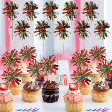Bộ 50 Pháo Hoa Cupcake Toppers Trang Trí Bánh Giáng Sinh Năm Mới Thực Phẩm An Toàn Giá 25.570 VND 10 Bộ 50 Pháo Hoa Cupcake Toppers Trang Trí Bánh Giáng Sinh Năm Mới Thực Phẩm An Toàn Giá 25.570 VND 10