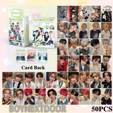 Bộ 50 Photocards Boynextdoor Laser Card LOMO KPOP Album hộp - Giá chỉ 57.200₫