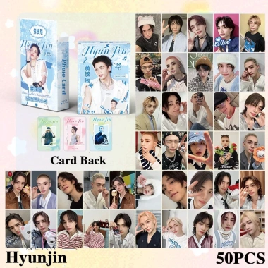 Bộ 50 tấm Thẻ Ảnh Laser Hyunjin Stray Kids LOMO KPOP Card Giá 57.200₫ 2