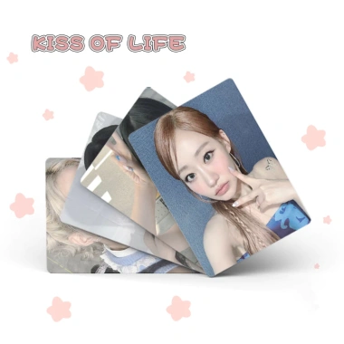 Bộ 50 Thẻ Laser KISS OF LIFE Photocards Holographic LOMO Card KPOP Album - Giá 57.200₫