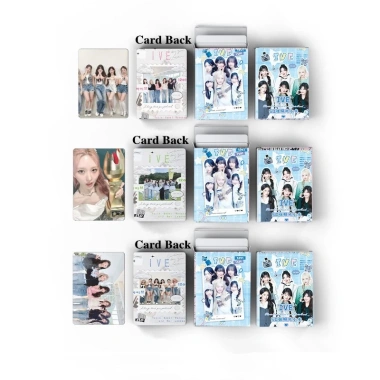 Bộ 50 Thẻ Laser Photocard IVE WONYUNG Leeseo YuJin Kpop Album Lomo - Giá chỉ 27.500₫ 3