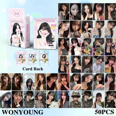 Bộ 50 Thẻ Laser Photocard IVE WONYUNG Leeseo YuJin Kpop Album Lomo - Giá chỉ 27.500₫ 5