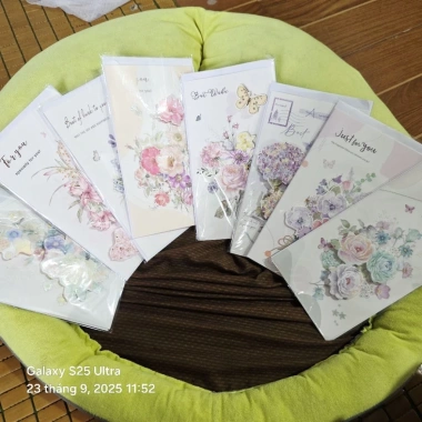 Bộ 50 thiệp 3D chúc mừng và phong bì ngày 8/3,20/10,20/11 - KT 21x11cm, 184.565 VND