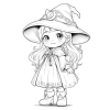 Bộ 50 Tờ Tranh Tô Màu Anime Chibi Bé Gái Cute Khổ A4 A5 - Giá chỉ 19.900 VND 4