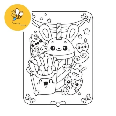 Bộ 50 Tờ Tranh Tô Màu Cute Dễ Thương cho Bé - Đồ chơi giấy TM527 12.500₫