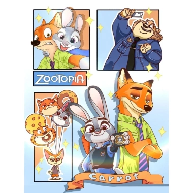 Bộ 50 Tờ Tranh Tô Màu ZooTopia M172 - Đồ Chơi Giấy Giá Giảm 25.000 VNĐ