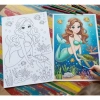 Bộ 50 Trang Tranh Tô Màu Công Chúa Cute Khổ A4-A5 - Phát Triển Sáng Tạo Bé