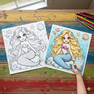 Bộ 50 Trang Tranh Tô Màu Công Chúa Cute Khổ A4-A5 - Phát Triển Sáng Tạo Bé 2 Bộ 50 Trang Tranh Tô Màu Công Chúa Cute Khổ A4-A5 - Phát Triển Sáng Tạo Bé 2