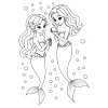 Bộ 50 Trang Tranh Tô Màu Công Chúa Cute Khổ A4-A5 - Phát Triển Sáng Tạo Bé 4