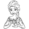 Bộ 50 Tranh Tô Màu Anna Elsa Frozen A4 A5 - Đồ Chơi Giáo Dục, Giá 25.500₫ 7