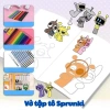 Bộ 50 tranh tô màu cho bé Sprunki Kuromi My Melody Doraemon Unicorn giá chỉ 16.900₫ 2