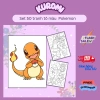 Bộ 50 tranh tô màu hoạt hình hottrend Pikachu Pokemon ngộ nghĩnh cho bé trai, bé gái - 24.500đ
