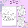 Bộ 50 tranh tô màu hoạt hình hottrend Pikachu Pokemon ngộ nghĩnh cho bé trai, bé gái - 24.500đ 4