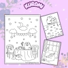 Bộ 50 tranh tô màu hoạt hình hottrend Pusheen - Mèo ngộ nghĩnh cho bé trai, bé gái, giá ưu đãi 25.000 VND 3