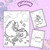 Bộ 50 tranh tô màu hoạt hình hottrend Pusheen - Mèo ngộ nghĩnh cho bé trai, bé gái, giá ưu đãi 25.000 VND 4