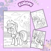 Bộ 50 tranh tô màu hoạt hình Ngựa 1 sừng Pony ngộ nghĩnh cho bé trai và bé gái giá chỉ 25.000đ 7